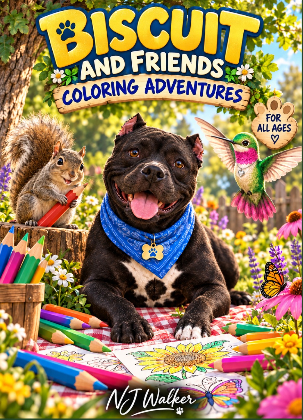 Official cover of Biscuit and Friends Coloring Adventures