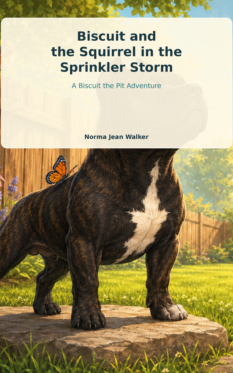 Original cover of Biscuit and the Squirrel in the Sprinkler Storm
